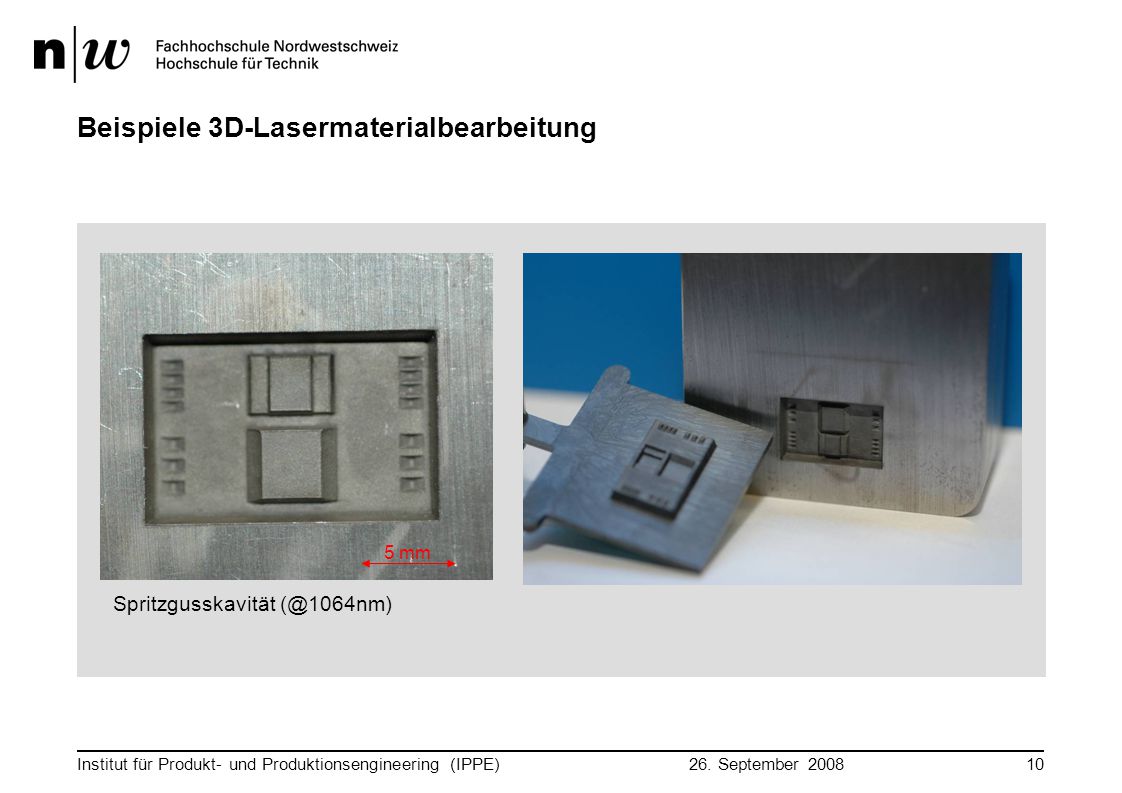 Beispiele 3D-Lasermaterialbearbeitung