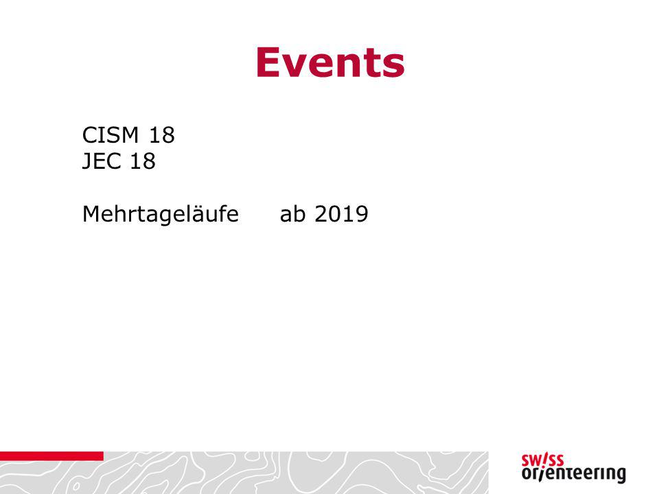 Events CISM 18 JEC 18 Mehrtageläufe ab 2019
