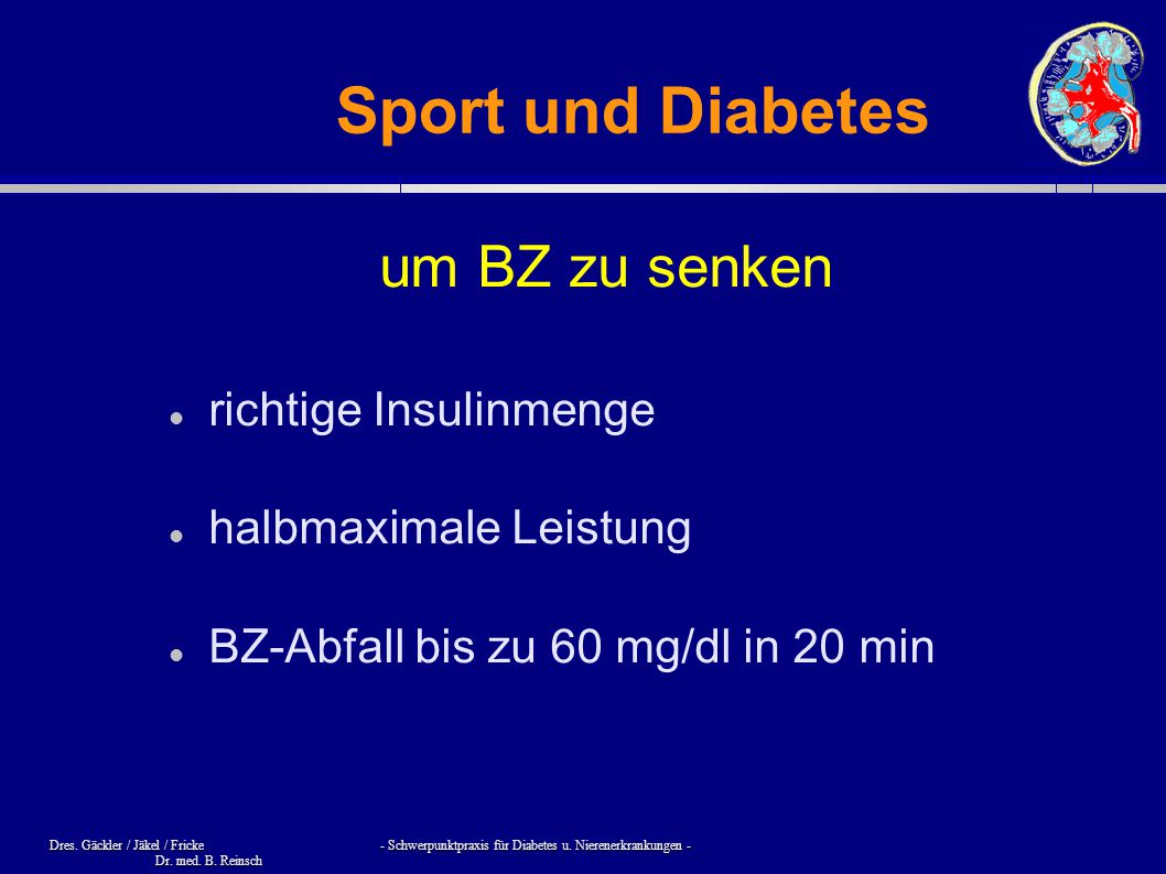 Sport und Diabetes um BZ zu senken richtige Insulinmenge