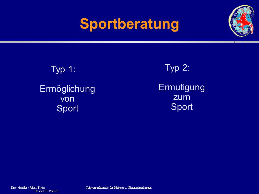 Sportberatung Typ 2: Ermutigung zum Sport
