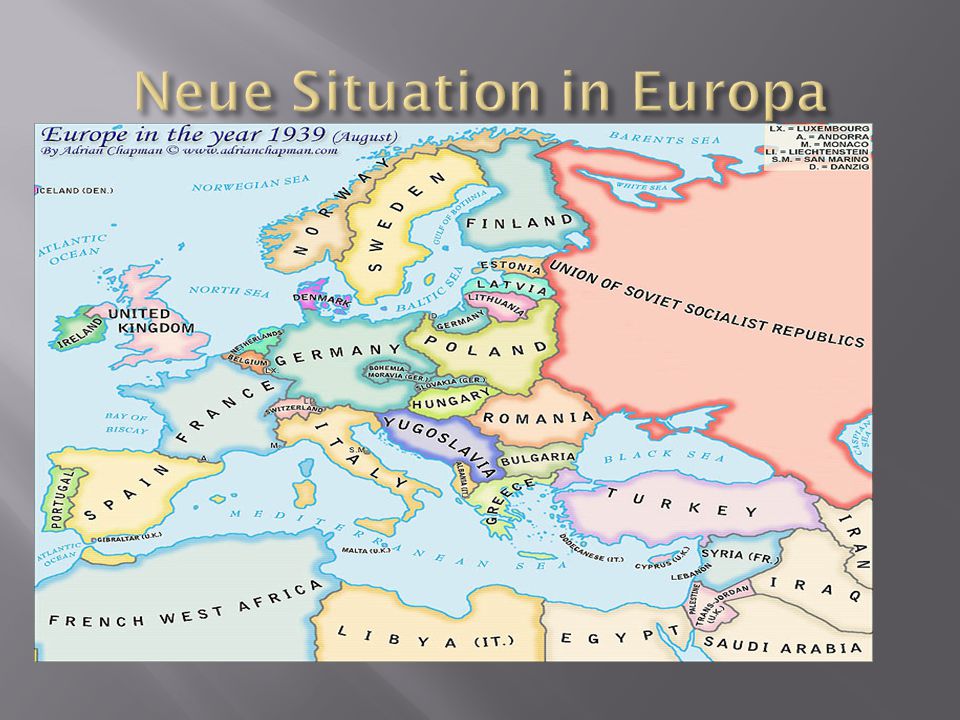 Neue Situation in Europa