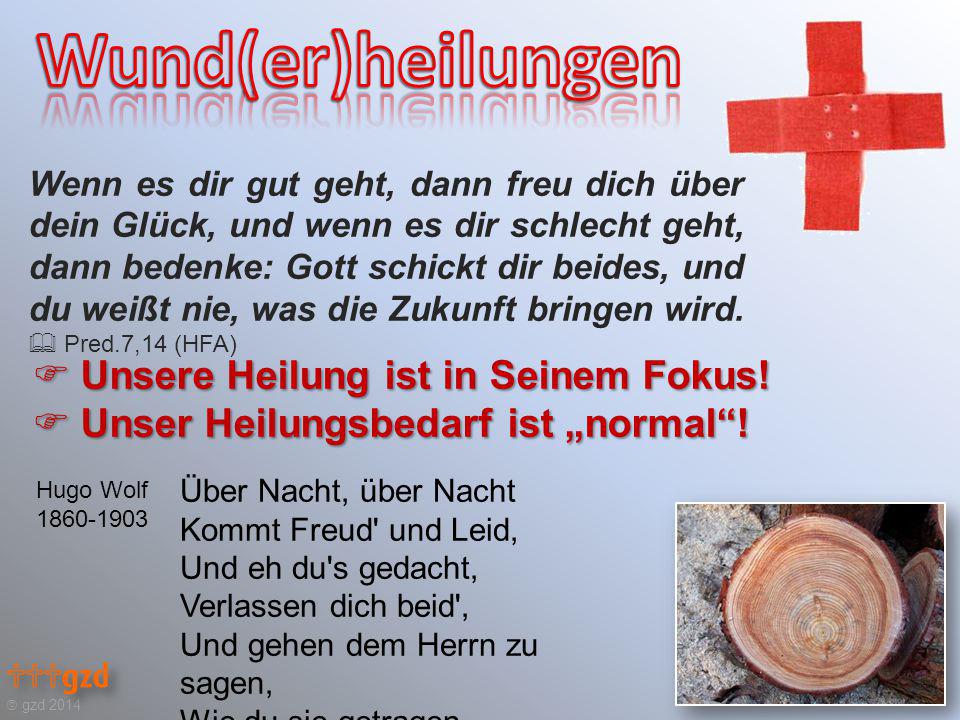 Unsere Heilung ist in Seinem Fokus! Unser Heilungsbedarf ist „normal !