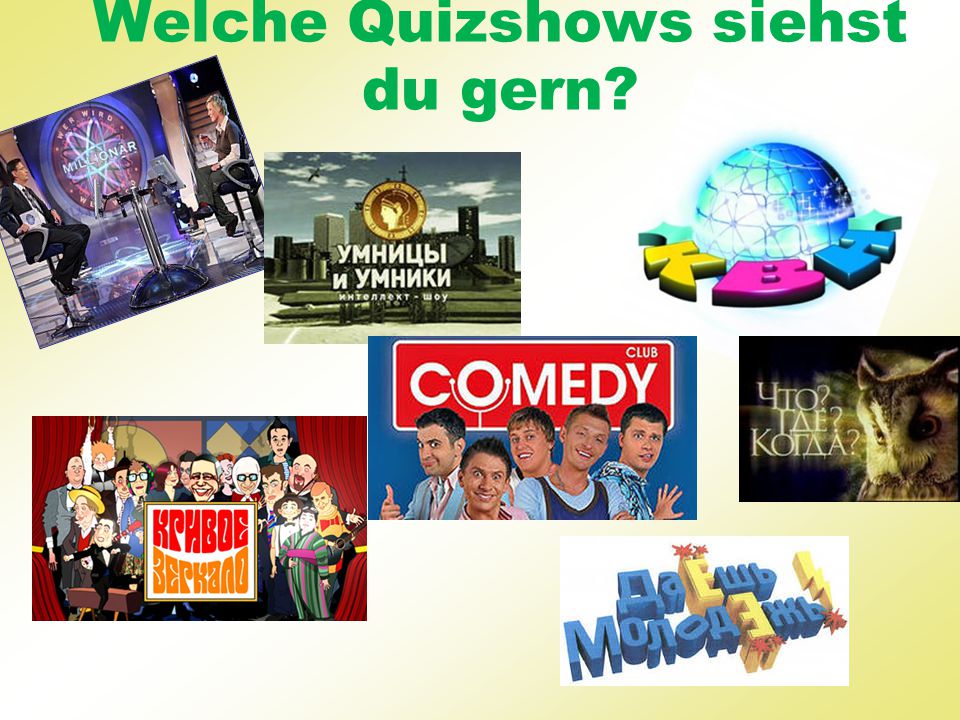 Welche Quizshows siehst du gern