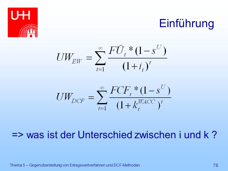 Einführung => was ist der Unterschied zwischen i und k