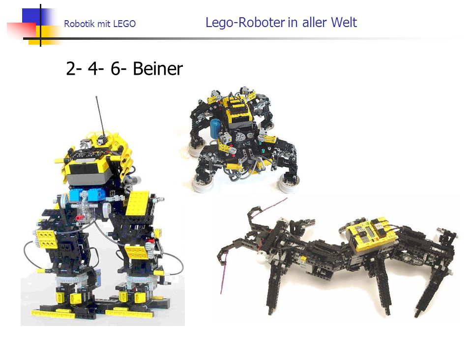Robotik mit LEGO Lego-Roboter in aller Welt