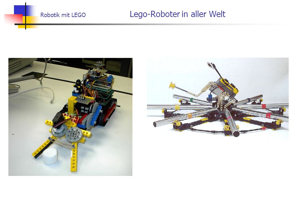 Robotik mit LEGO Lego-Roboter in aller Welt
