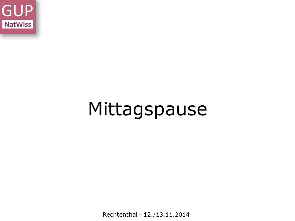 Mittagspause Rechtenthal - 12./