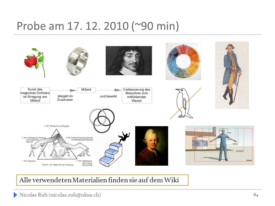 Probe am (~90 min) Alle verwendeten Materialien finden sie auf dem Wiki.