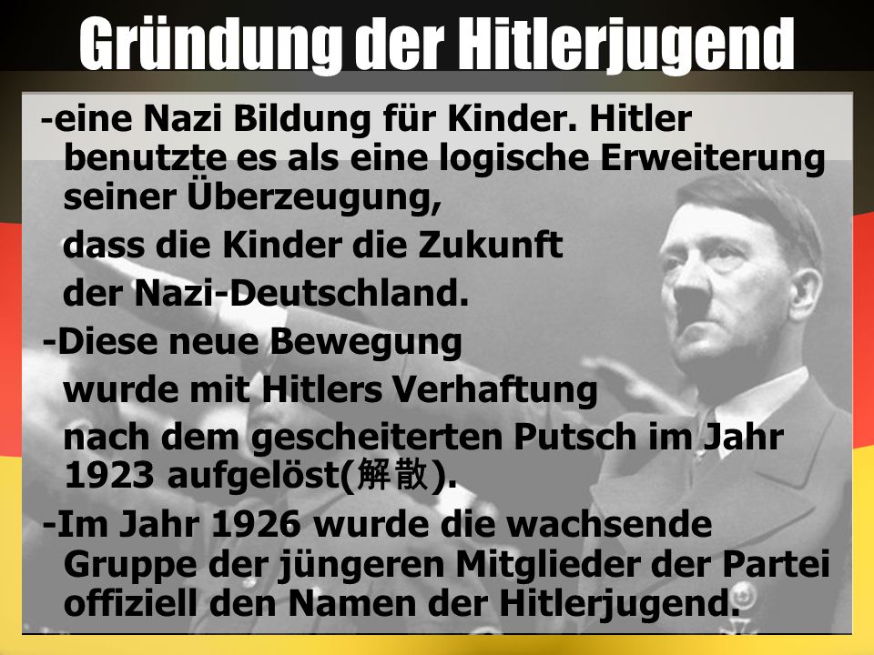 Gründung der Hitlerjugend