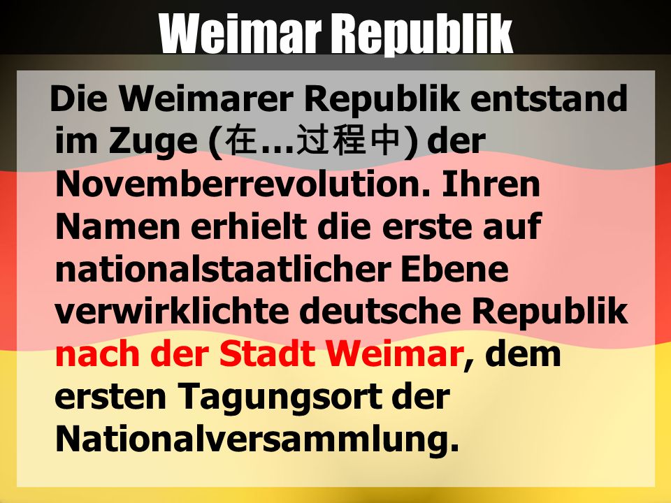 Weimar Republik