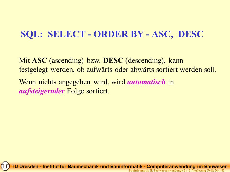 Bauinformatik II Softwareanwendungen 1 - ppt herunterladen