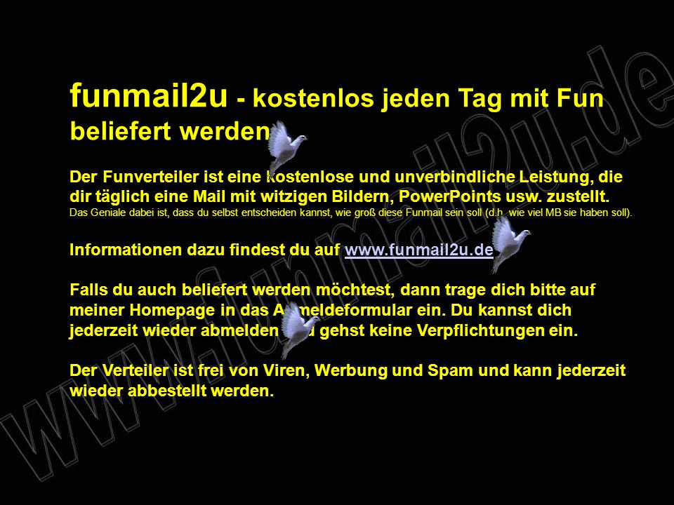 funmail2u - kostenlos jeden Tag mit Fun beliefert werden
