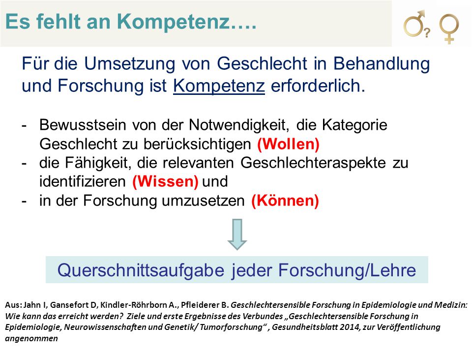 Querschnittsaufgabe jeder Forschung/Lehre