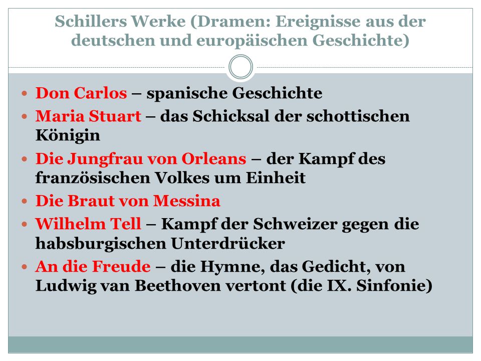 Schillers Werke (Dramen: Ereignisse aus der deutschen und europäischen Geschichte)