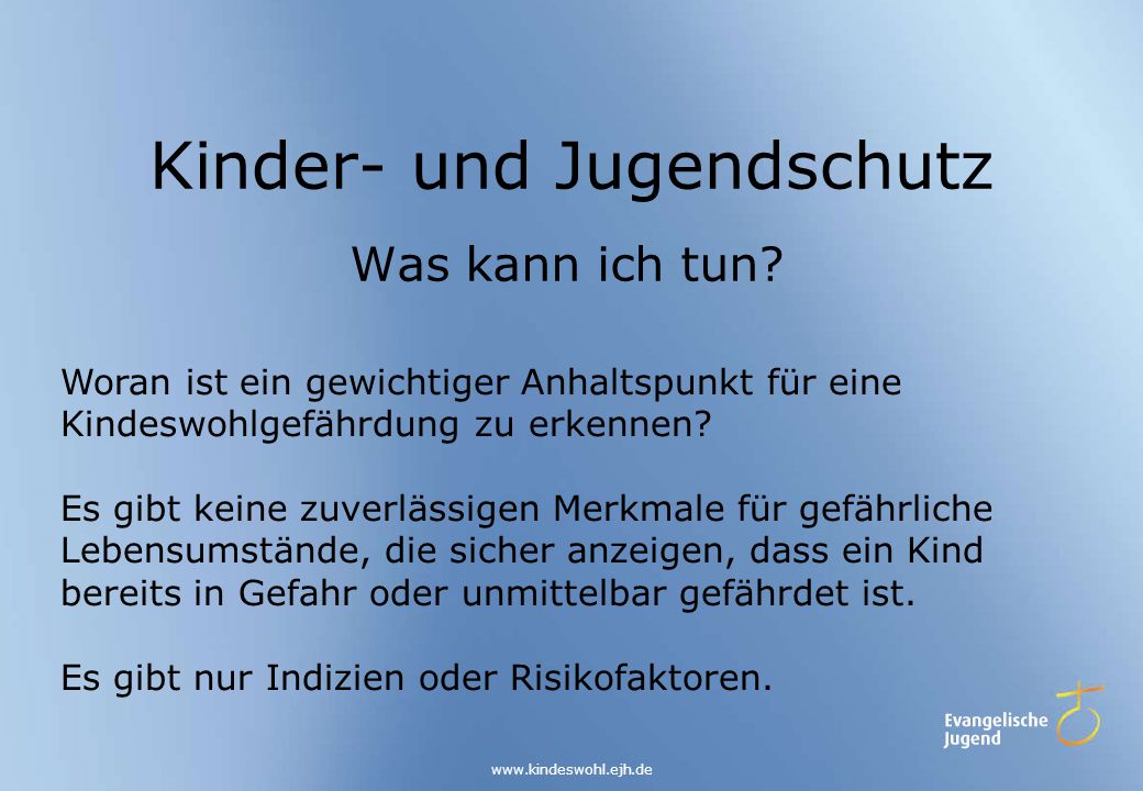 Kinder- und Jugendschutz