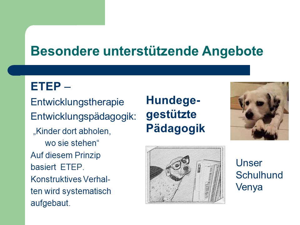 Besondere unterstützende Angebote