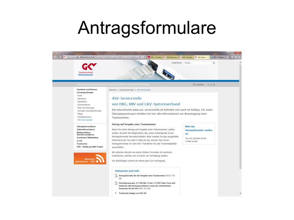 Antragsformulare