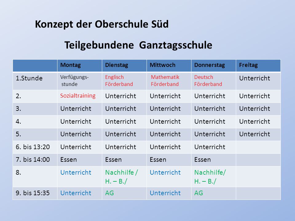 Teilgebundene Ganztagsschule