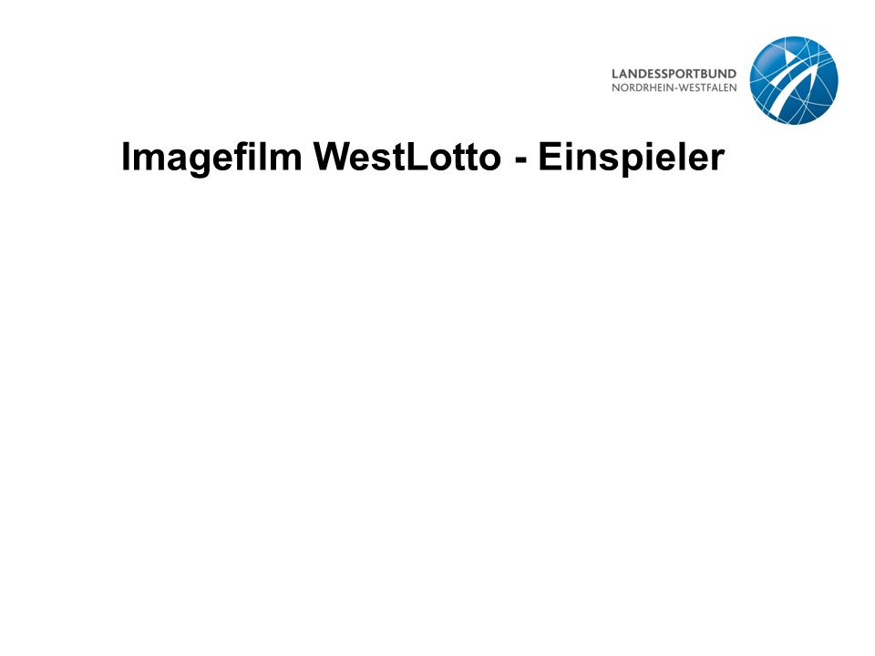 Imagefilm WestLotto - Einspieler