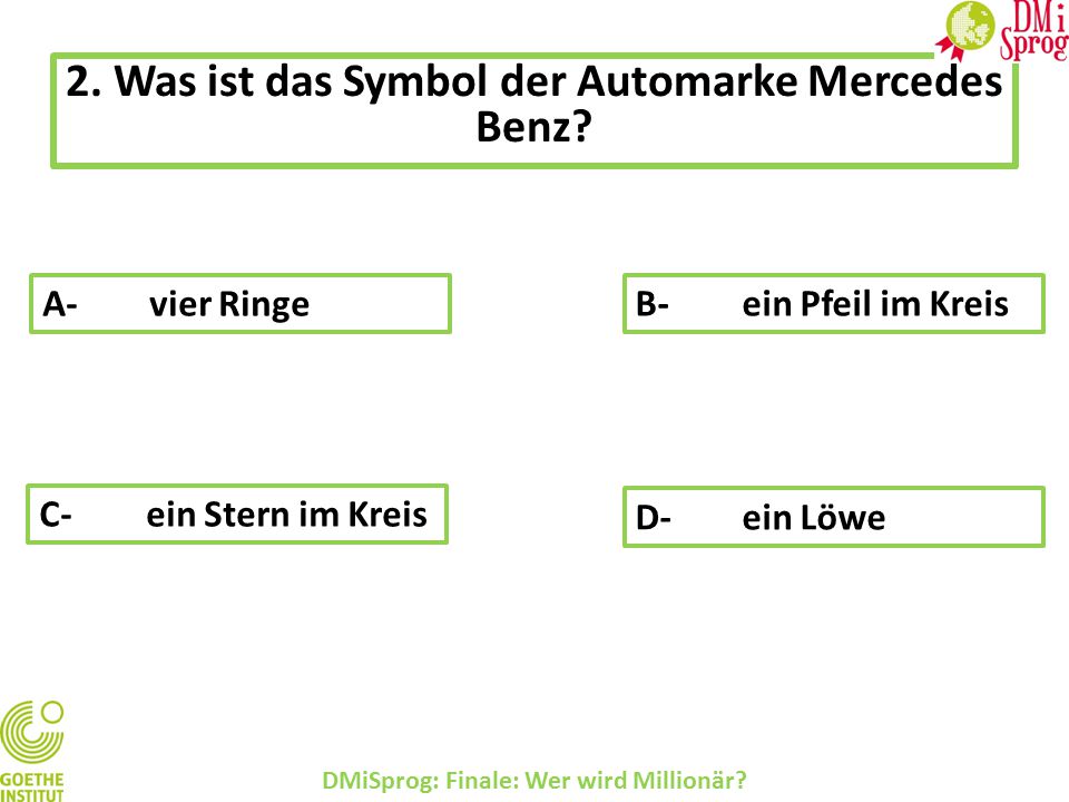 2. Was ist das Symbol der Automarke Mercedes Benz