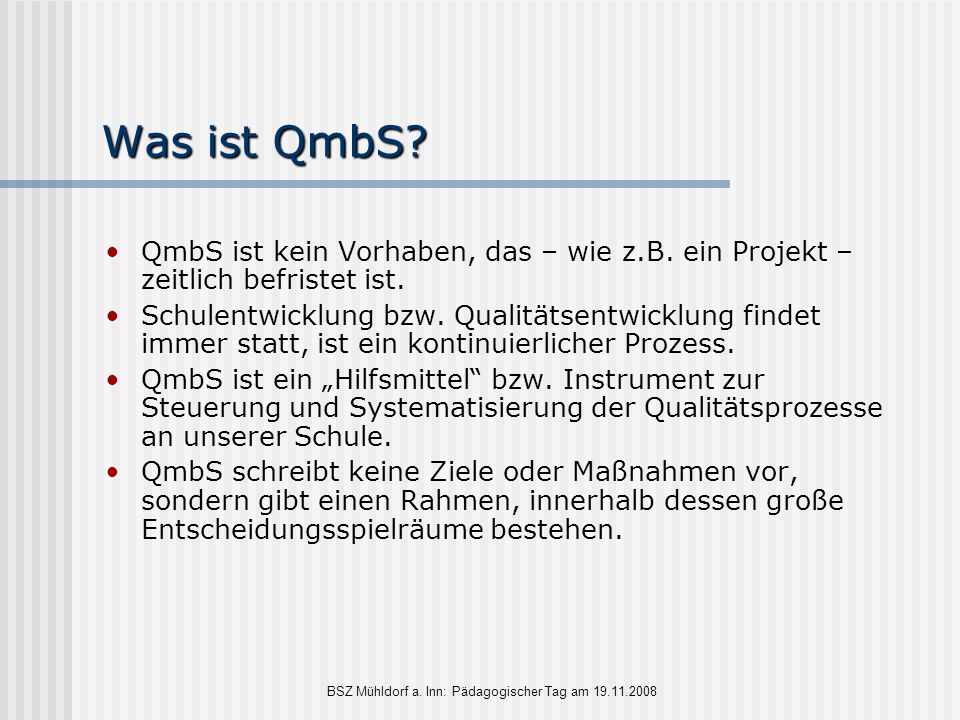 BSZ Mühldorf a. Inn: Pädagogischer Tag am