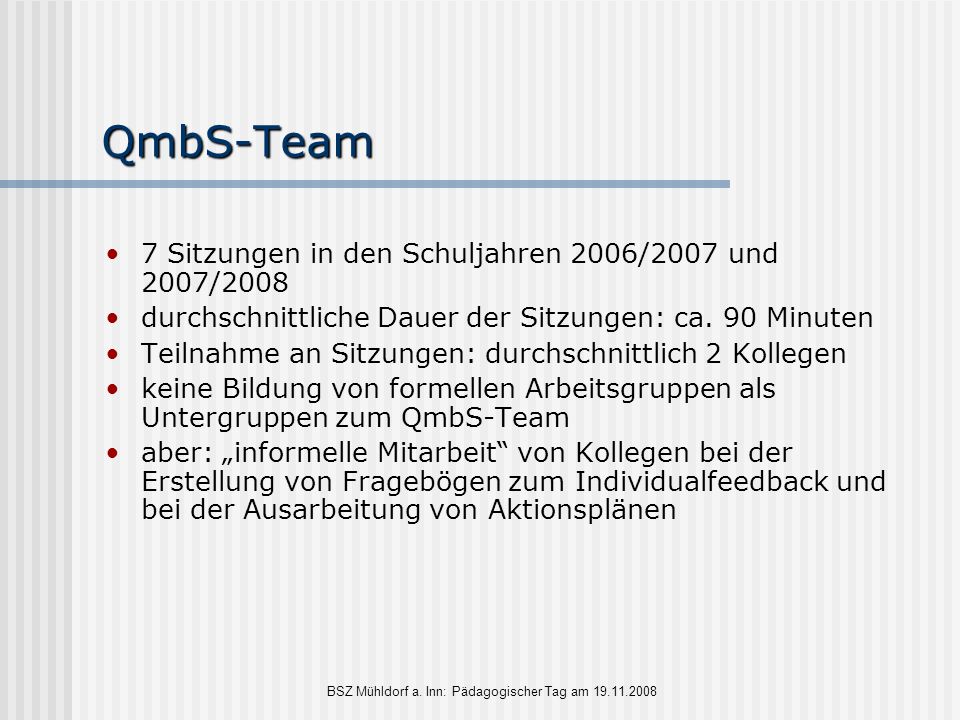 BSZ Mühldorf a. Inn: Pädagogischer Tag am