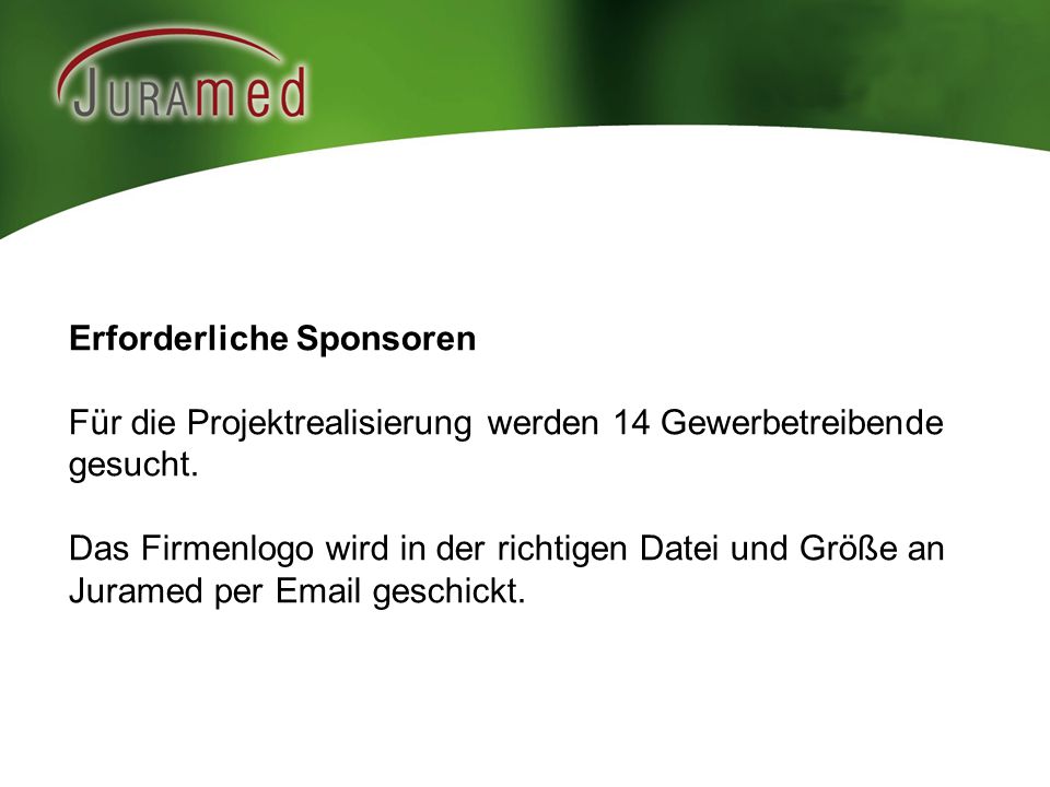Erforderliche Sponsoren