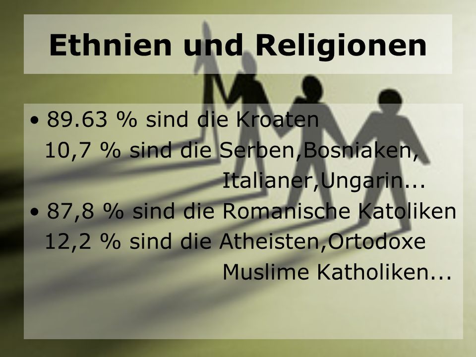 Ethnien und Religionen