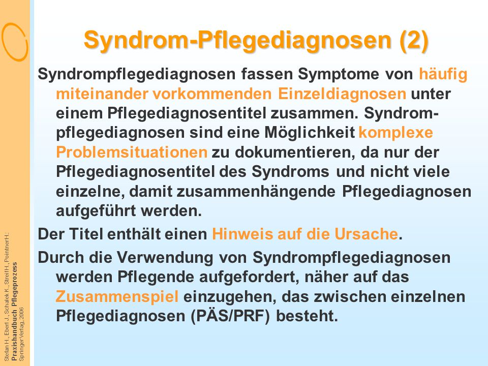Syndrom-Pflegediagnosen (2)