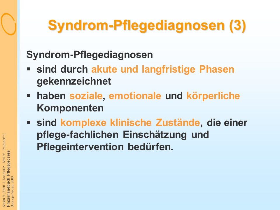 Syndrom-Pflegediagnosen (3)