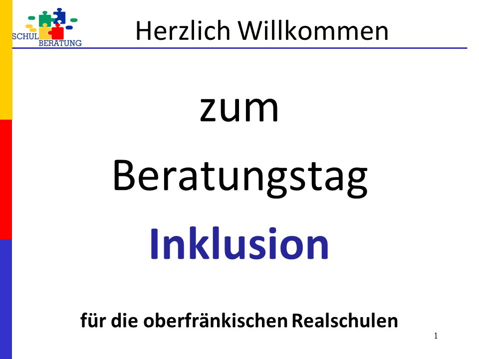 zum Beratungstag Inklusion für die oberfränkischen Realschulen