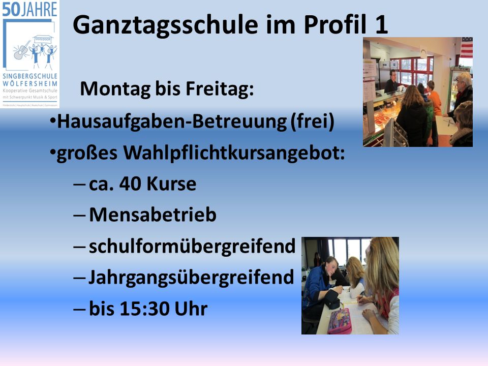 Ganztagsschule im Profil 1