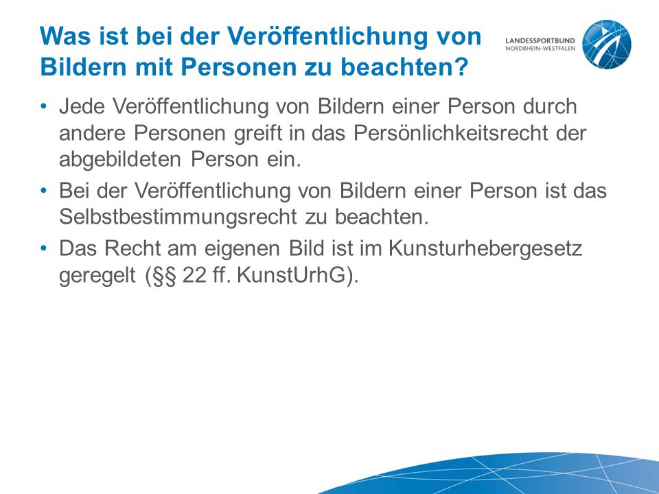 Was ist bei der Veröffentlichung von Bildern mit Personen zu beachten