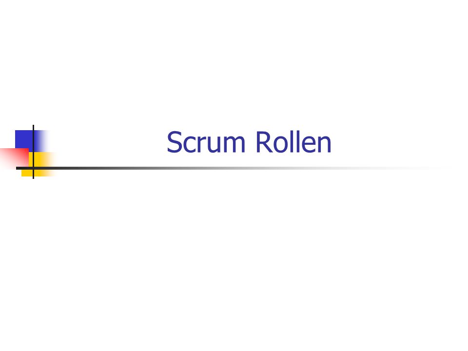 Scrum Rollen