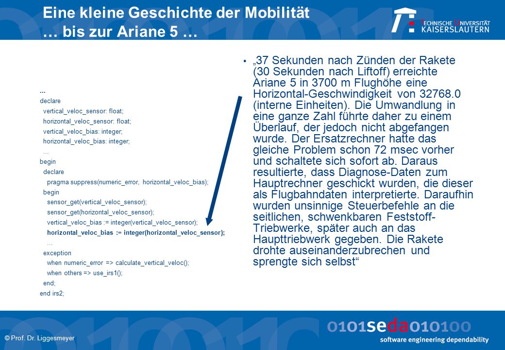 Eine kleine Geschichte der Mobilität … bis zur Ariane 5 …