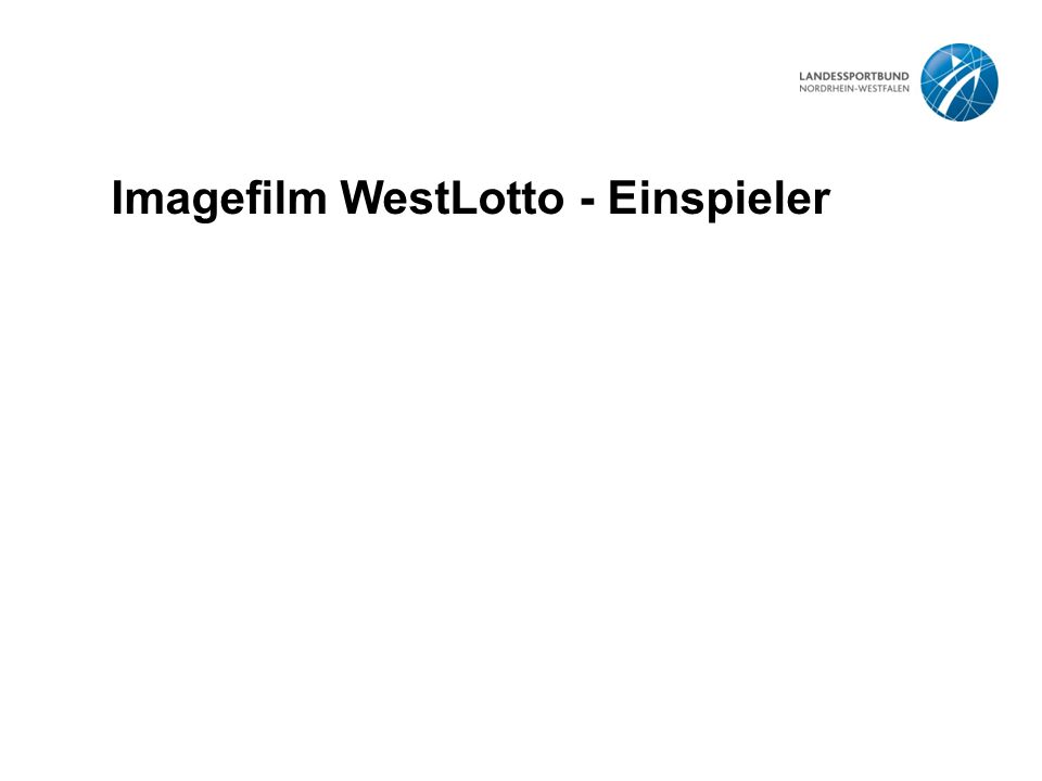 Imagefilm WestLotto - Einspieler