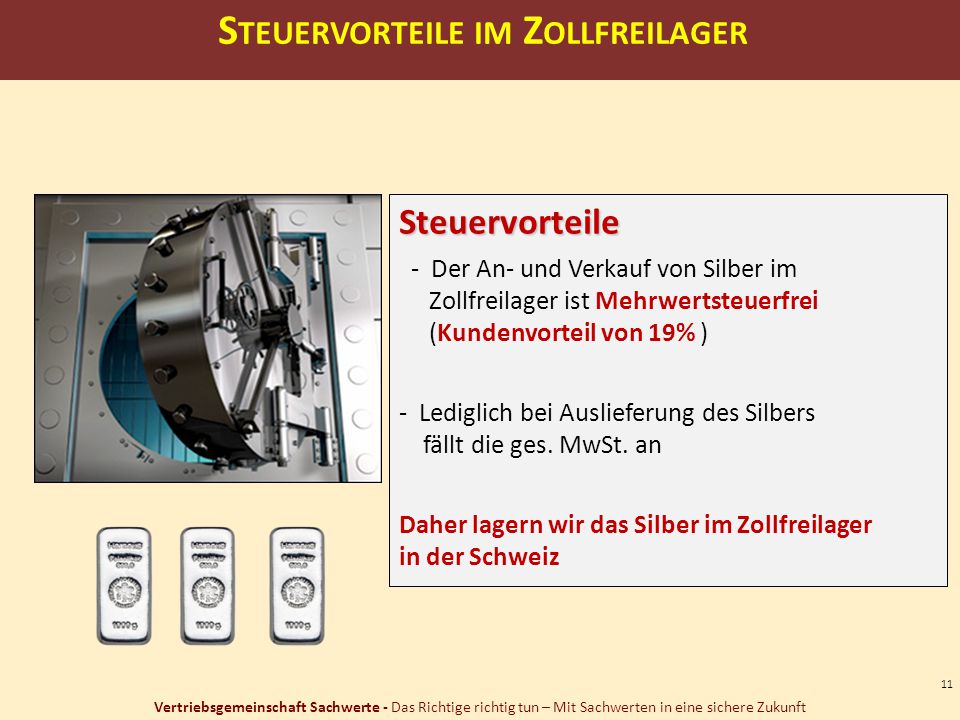 Steuervorteile im Zollfreilager