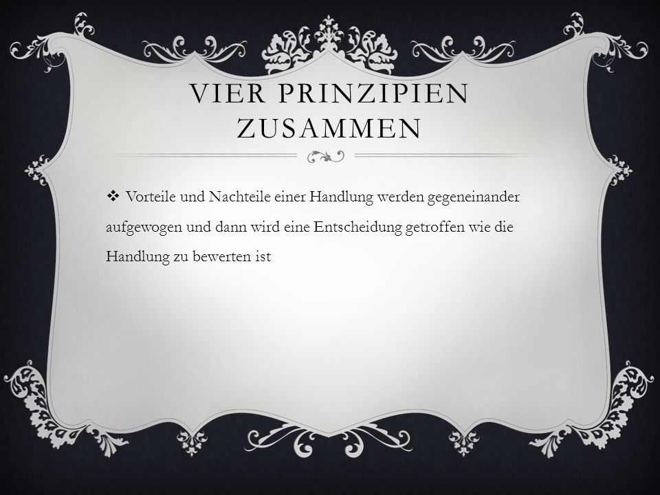 Vier prinzipien zusammen