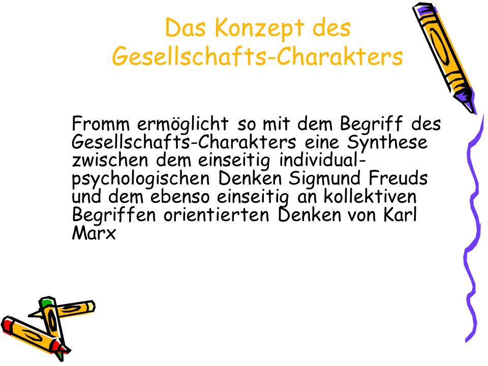 Das Konzept des Gesellschafts-Charakters
