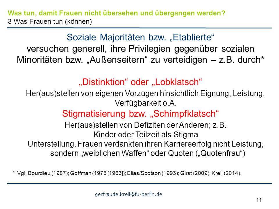 Soziale Majoritäten bzw. „Etablierte