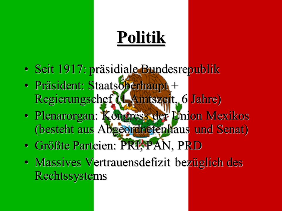Politik Seit 1917: präsidiale Bundesrepublik