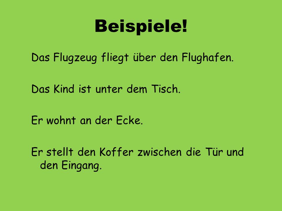 Beispiele!