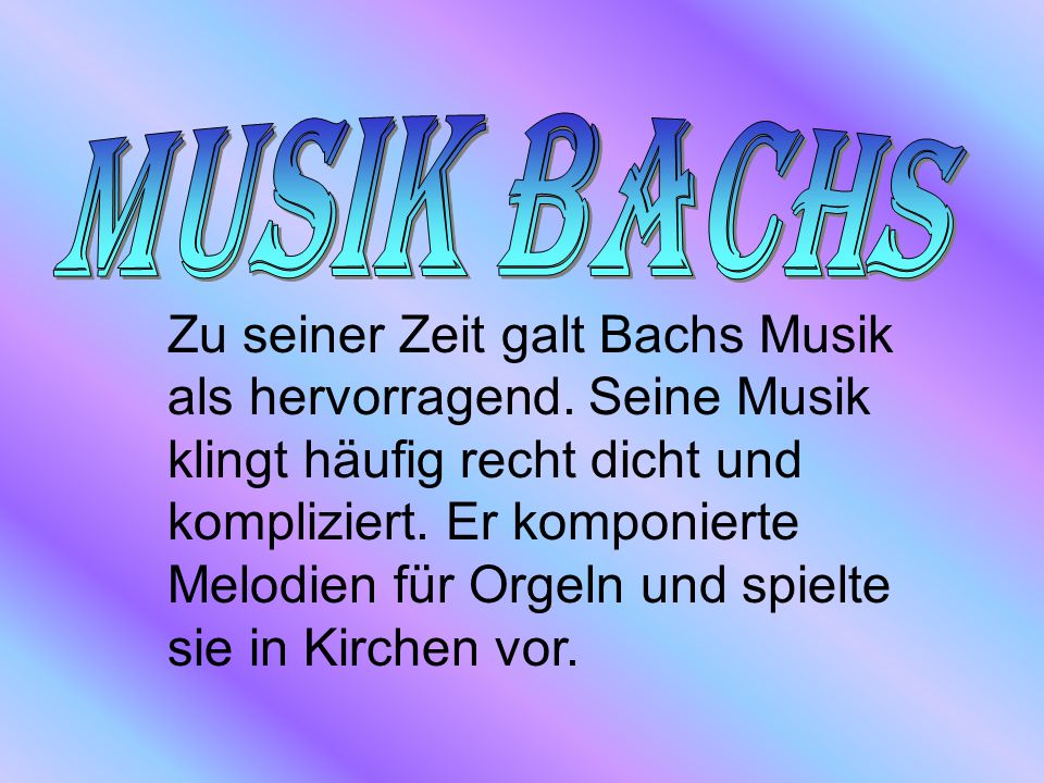 Musik Bachs