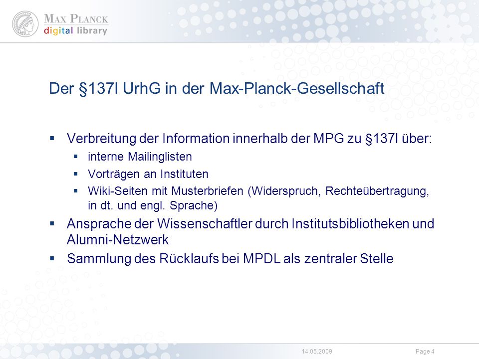 Beispiel für eine Nutzungsrechtübertragung und Publikationsliste