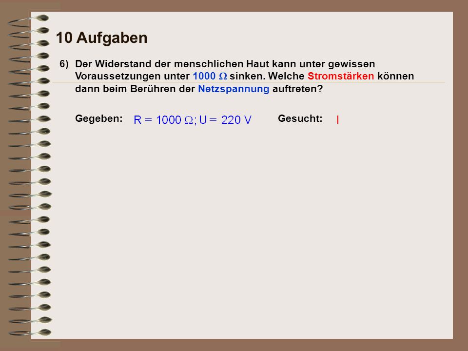 10 Aufgaben 6)