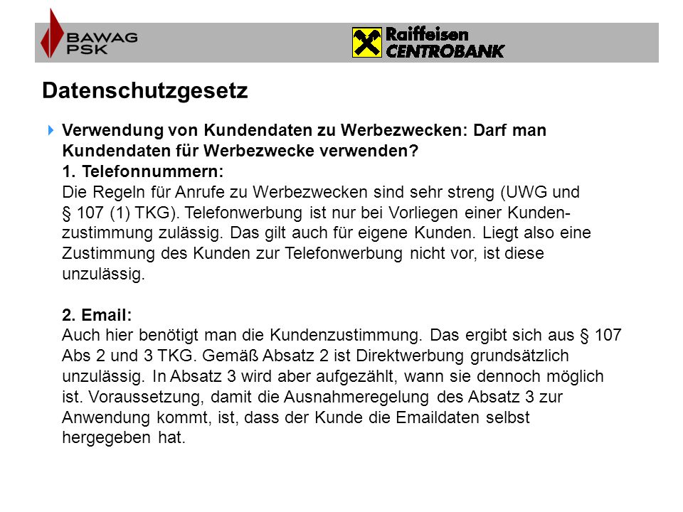 Datenschutzgesetz Verwendung von Kundendaten zu Werbezwecken: Darf man Kundendaten für Werbezwecke verwenden