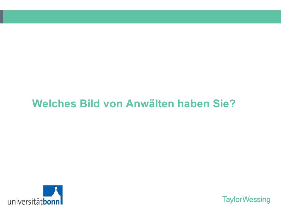 Welches Bild von Anwälten haben Sie