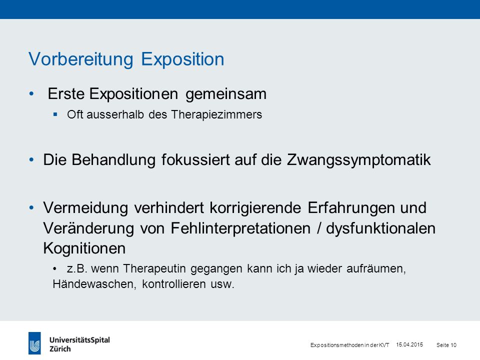 Exposition bei Zwang: Wirkprinzipien