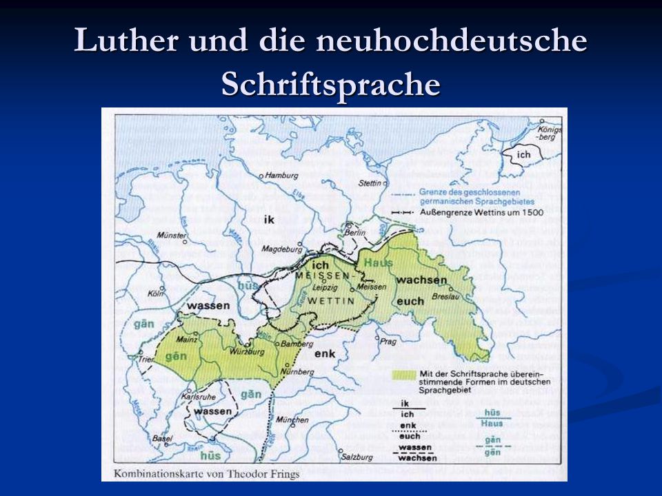 Luther und die neuhochdeutsche Schriftsprache