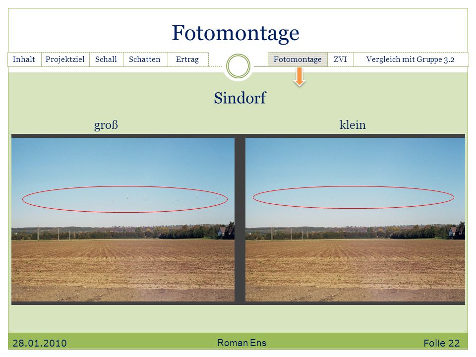 Fotomontage Sindorf groß klein Roman Ens Folie 22 Inhalt